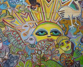 The Painting Of Life By Mirka Mora - Darwin Tourism 0