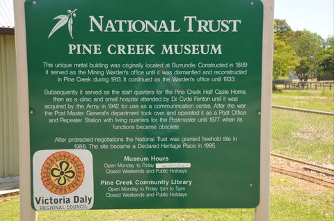 Pine Creek Post Office And Repeater Station - Darwin Tourism 2
