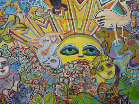 The Painting Of Life By Mirka Mora - Darwin Tourism 0