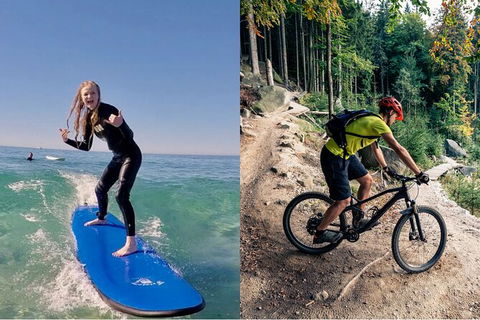 Surf Lesson, EMtn Bike, Local Brewery = One Epic Day Tour - Darwin Tourism 0
